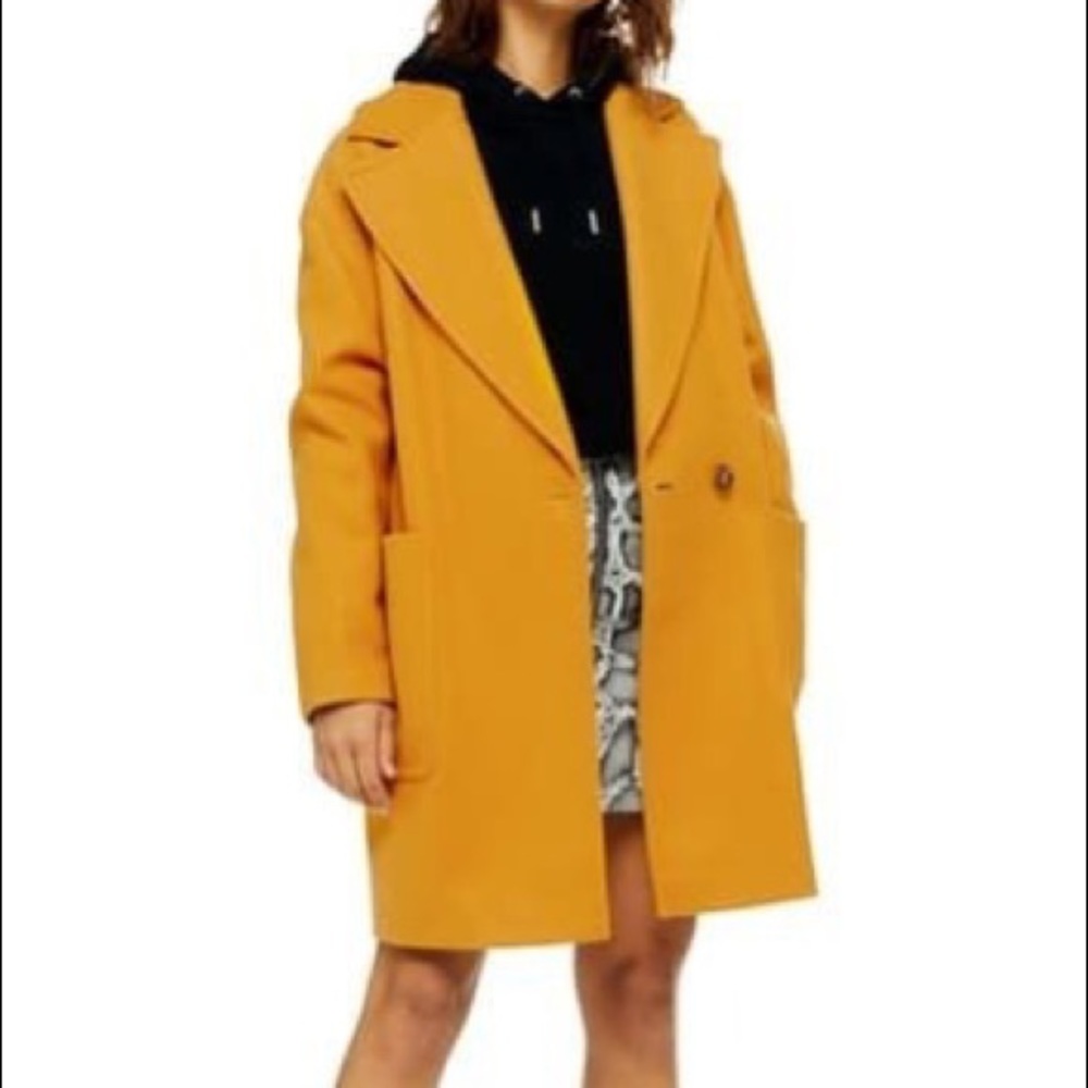 Topshop Mustard Trench Coat